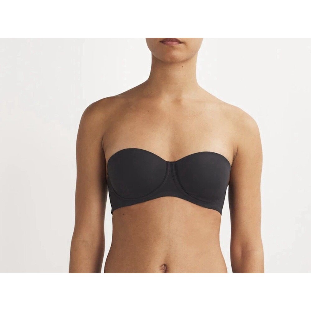 SKIMS Fits Everybody Strapless Underwire Convertible Bra Onyx Black 36DDD NWOT